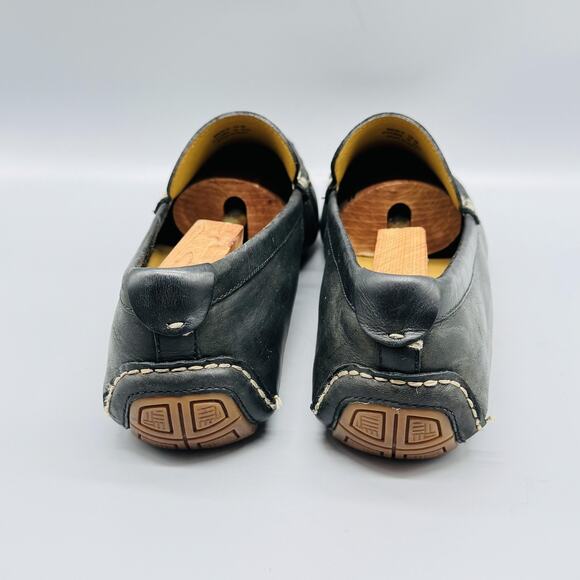 Cole Haan Shoes Mens 10 Black Leather Driving Loafers Slip On Moc Casual Comfort - Picture 6 of 12